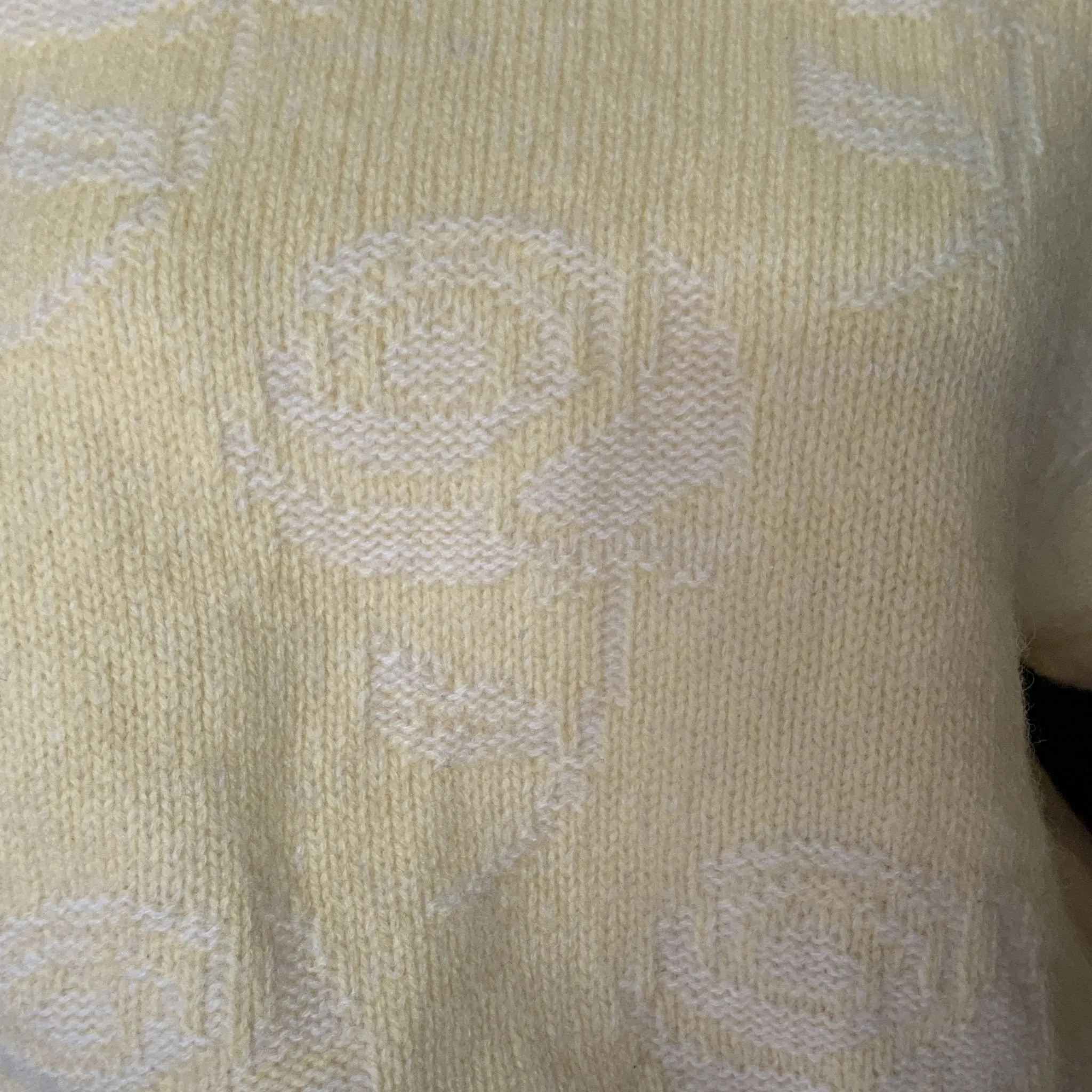 1980s Yellow Batwing Sweater by United Colors of Benetton. Bohemian Floral Design. Sustainable Fashion.