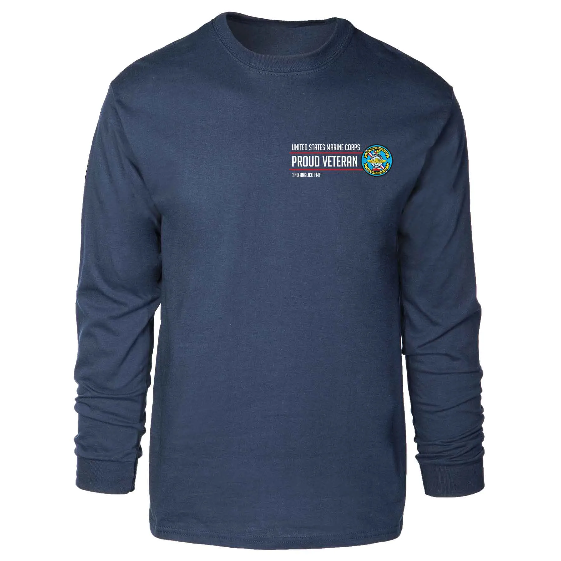 2D Anglico FMF Proud Veteran Long Sleeve T-shirt