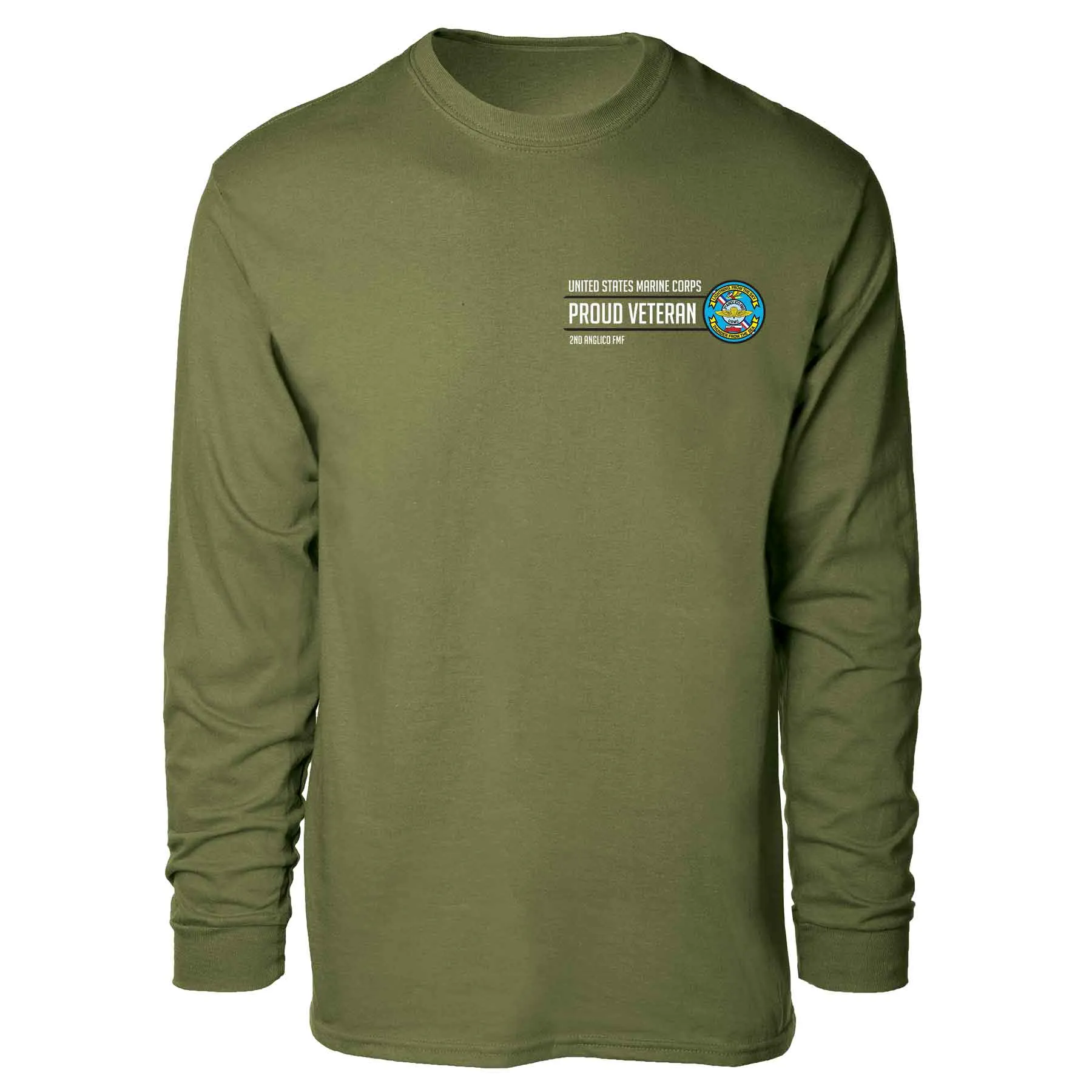 2D Anglico FMF Proud Veteran Long Sleeve T-shirt