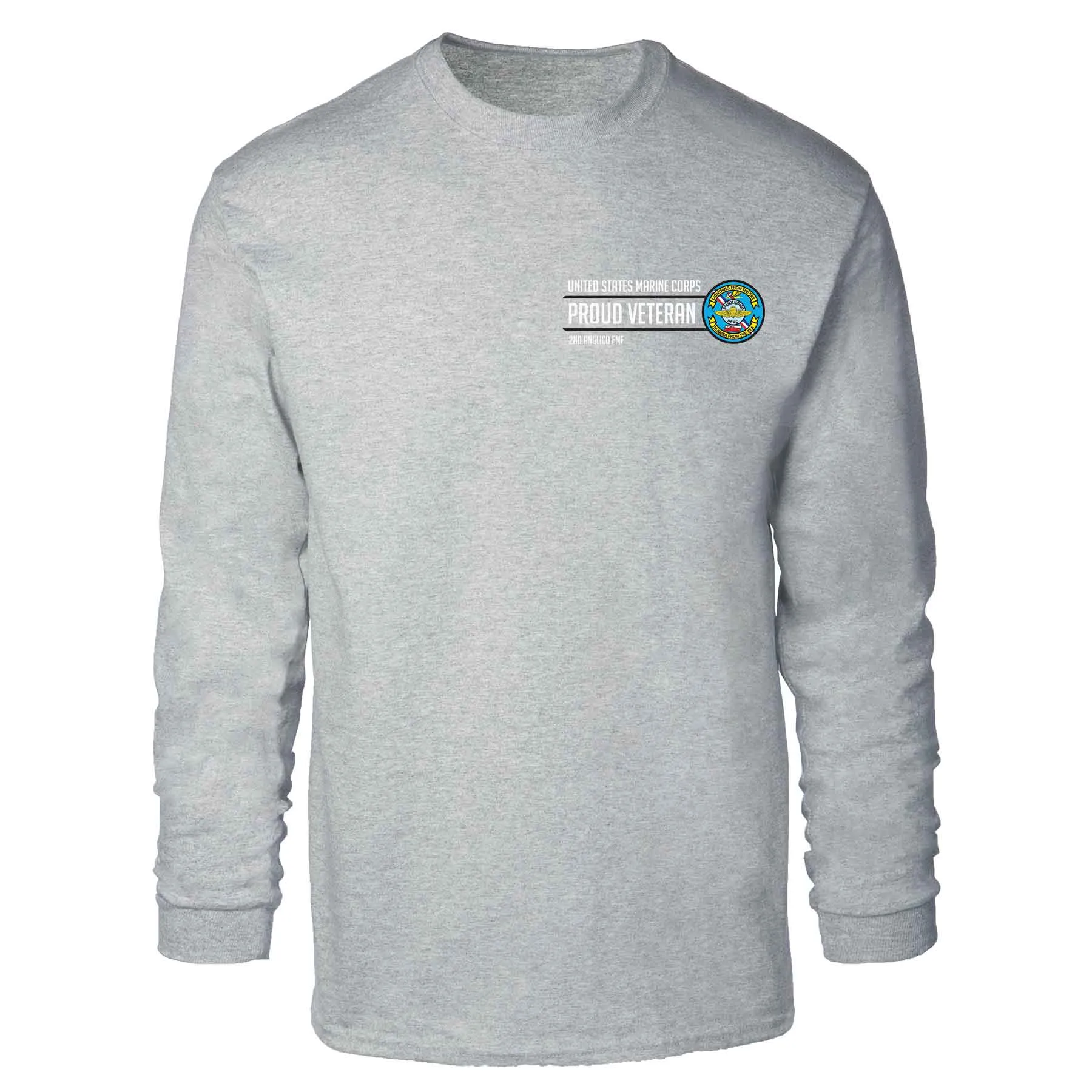 2D Anglico FMF Proud Veteran Long Sleeve T-shirt