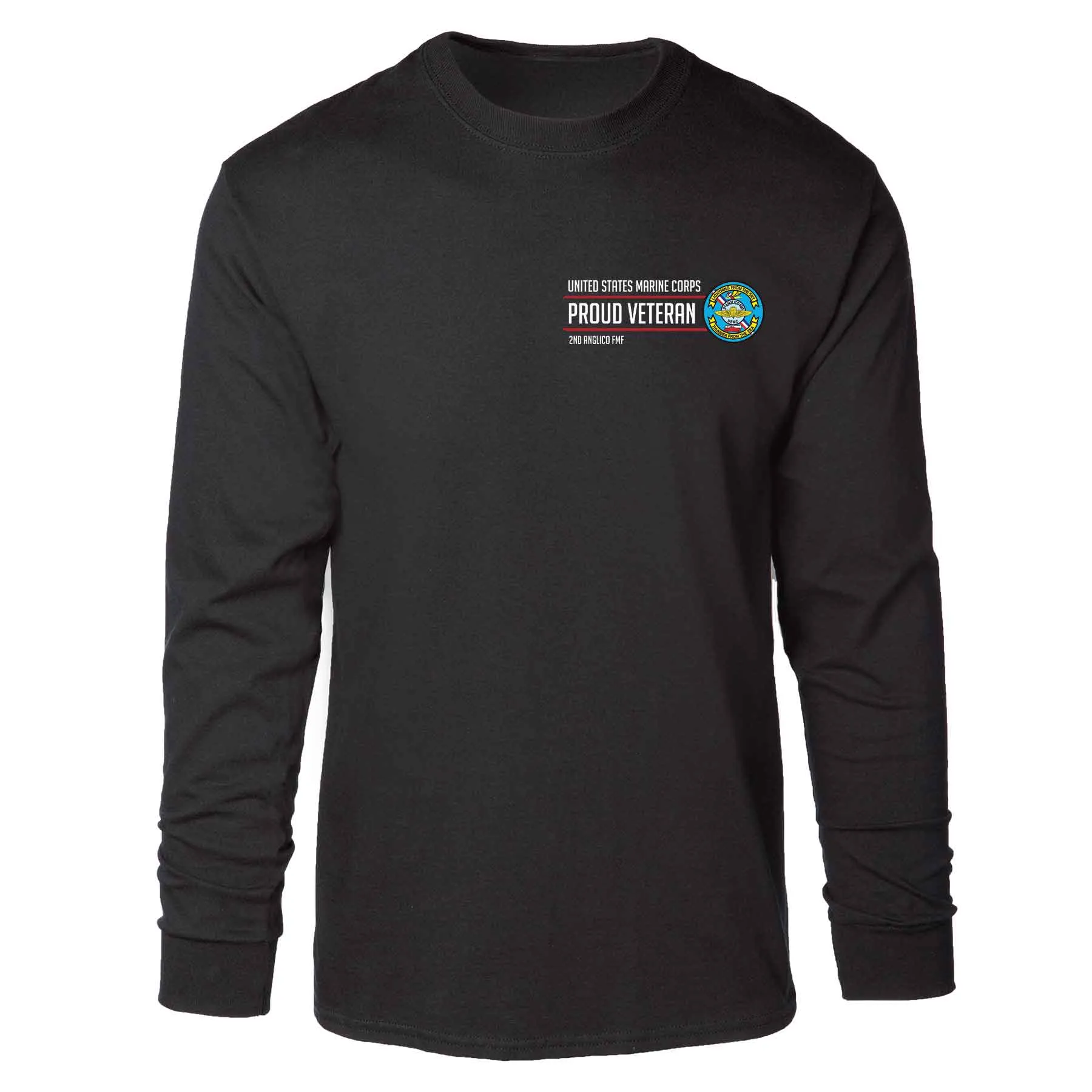 2D Anglico FMF Proud Veteran Long Sleeve T-shirt