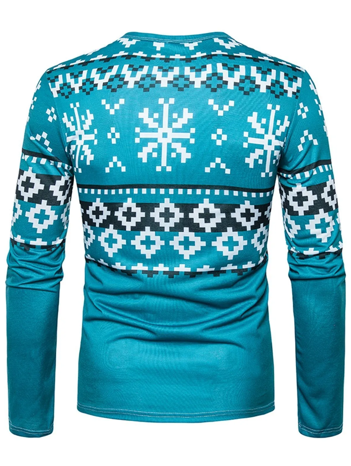 3D Cat Geometric Crew Neck Shirt