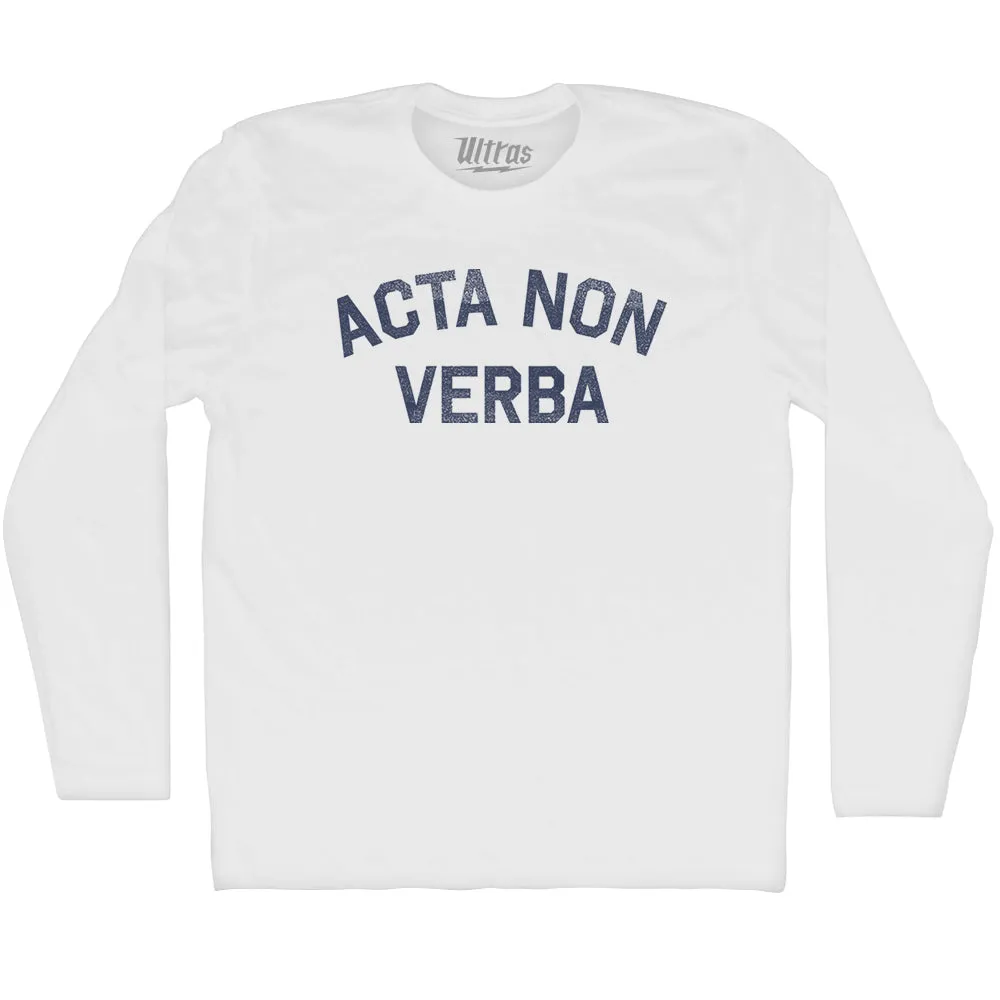Acta Non Verba Adult Cotton Long Sleeve T-shirt