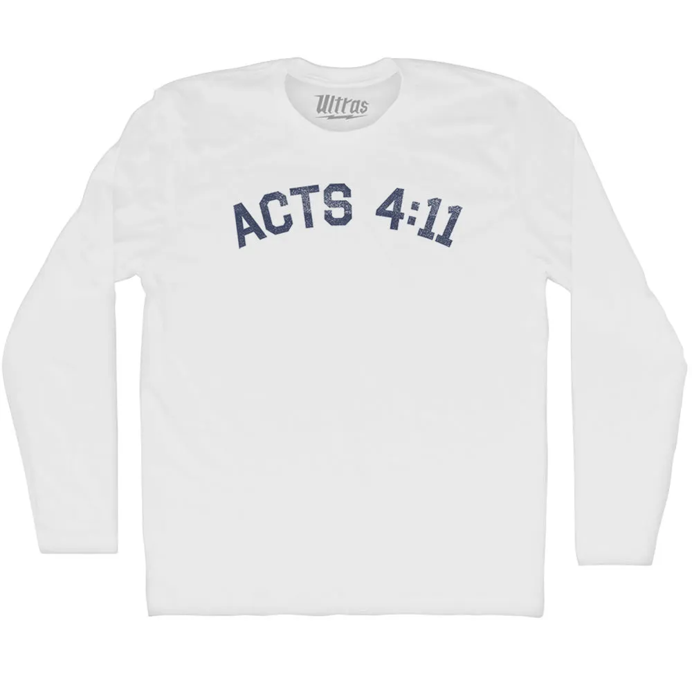 Acts 4 11 Adult Cotton Long Sleeve T-shirt