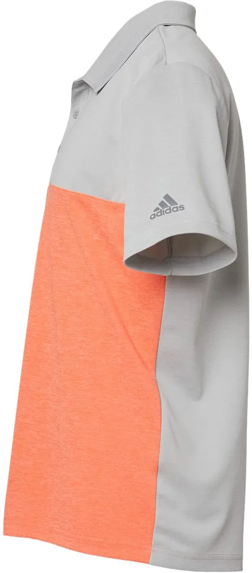 Adidas Heathered Colorblock 3-Stripes Sport Shirt