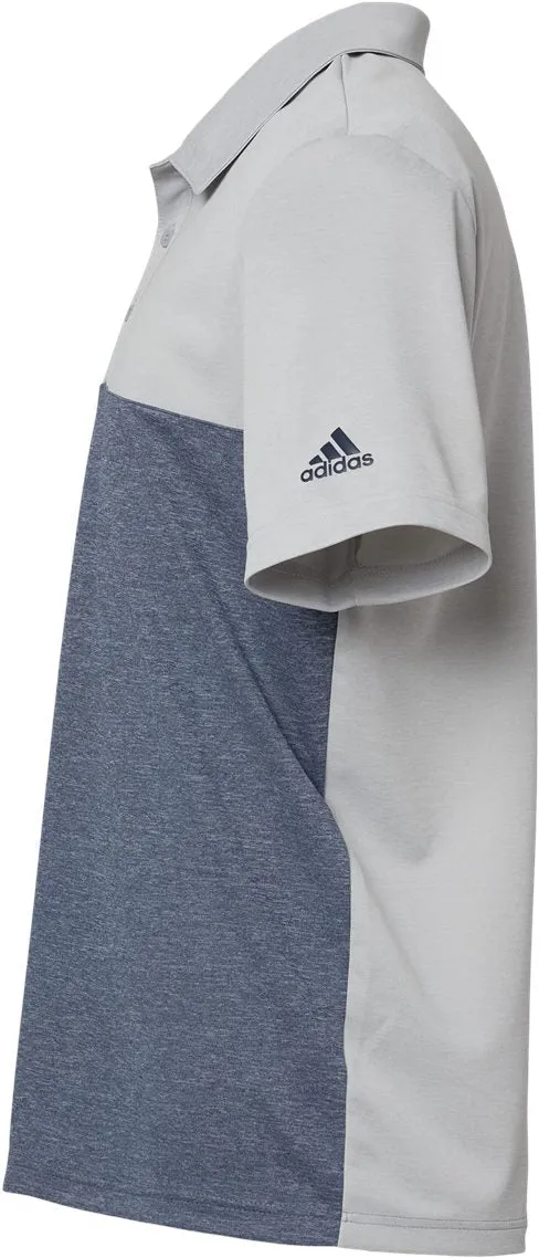 Adidas Heathered Colorblock 3-Stripes Sport Shirt