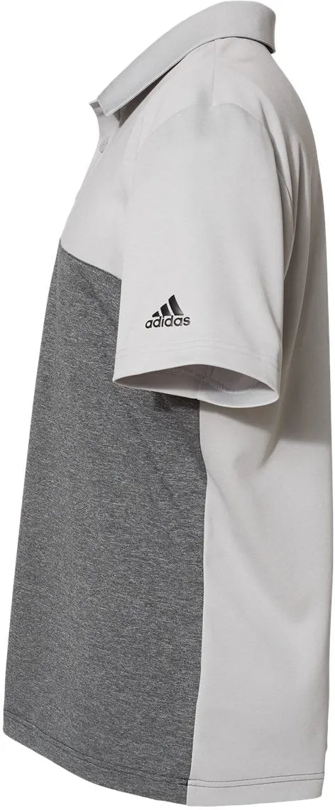 Adidas Heathered Colorblock 3-Stripes Sport Shirt