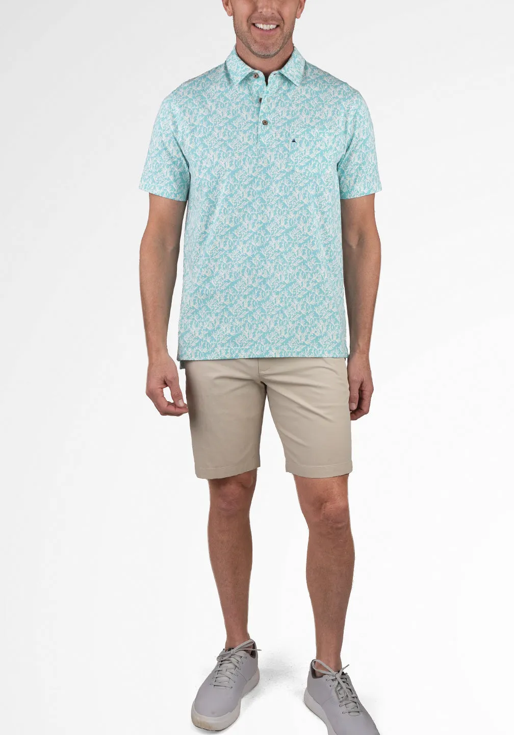 Airotec® Printed Jersey Short Sleeve Polo