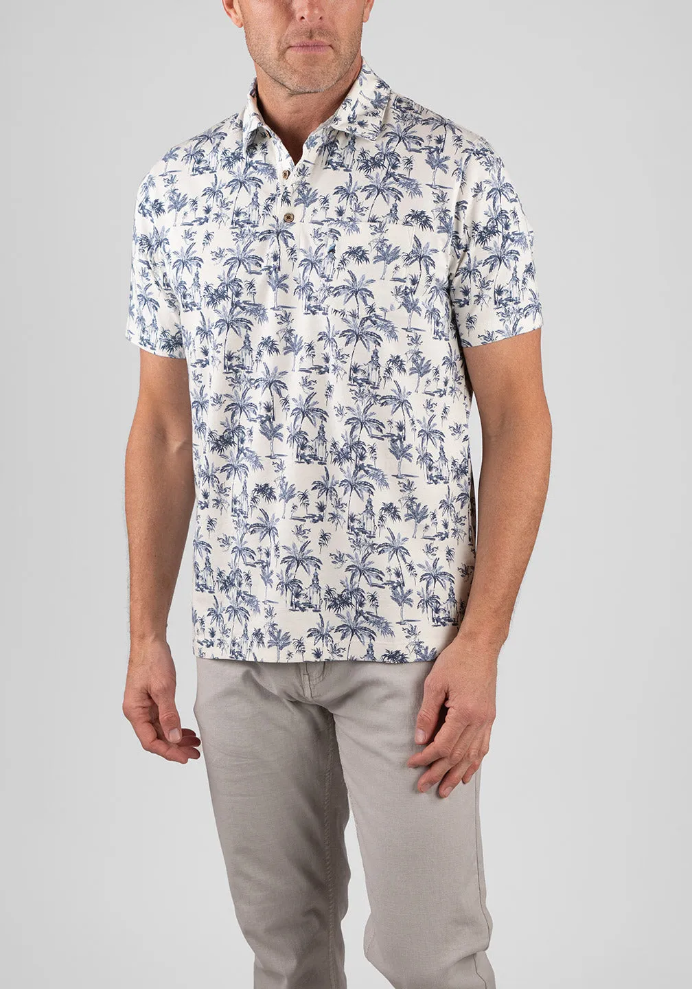 Airotec® Printed Jersey Short Sleeve Polo