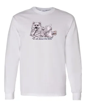 American Eskimo Dog - All About The Dog - Long Sleeve T-Shirt