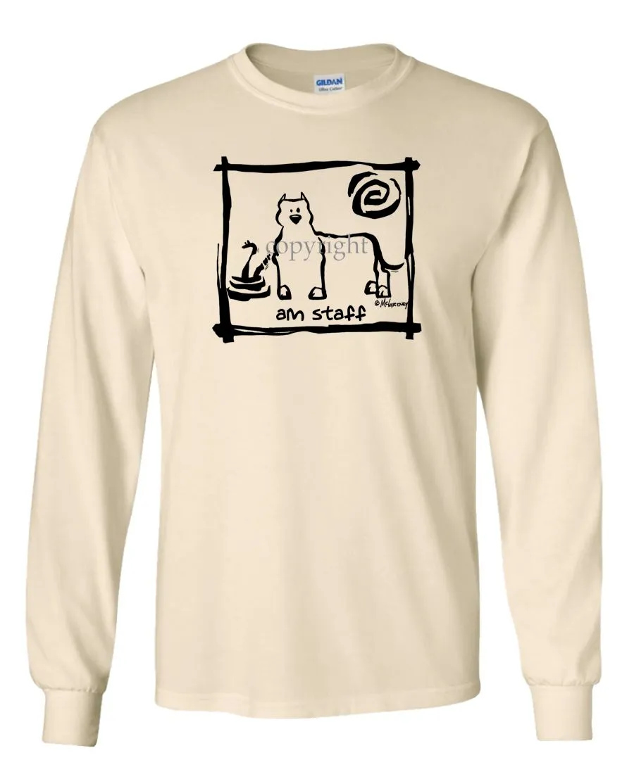 American Staffordshire Terrier - Cavern Canine - Long Sleeve T-Shirt
