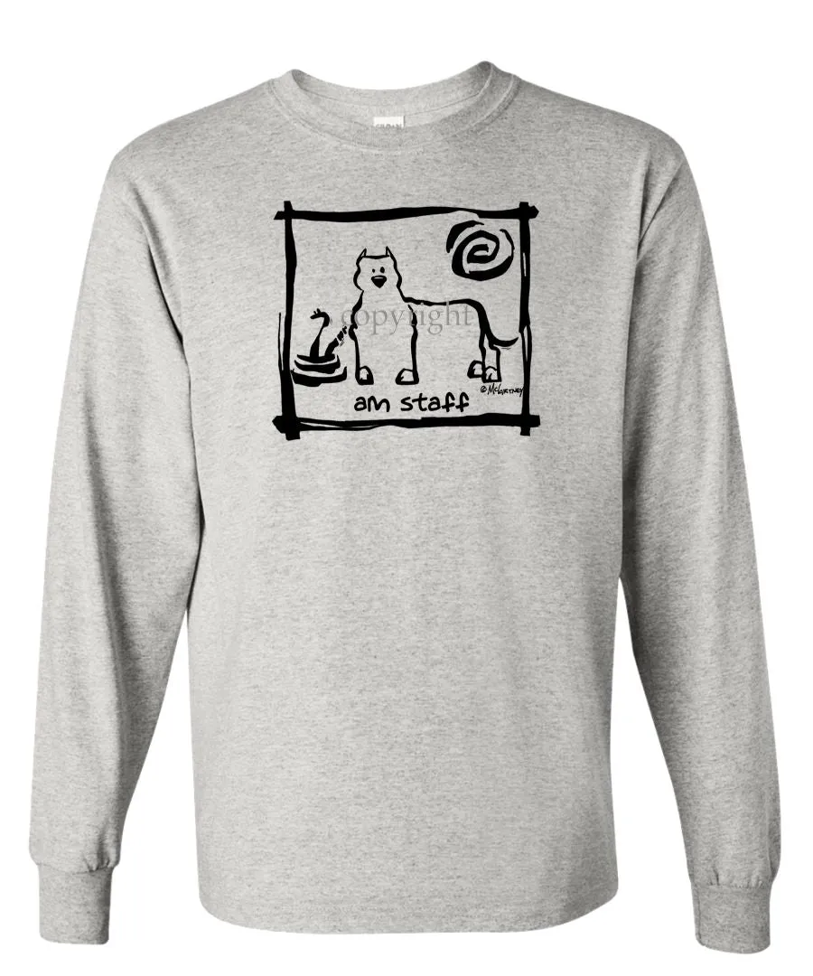 American Staffordshire Terrier - Cavern Canine - Long Sleeve T-Shirt