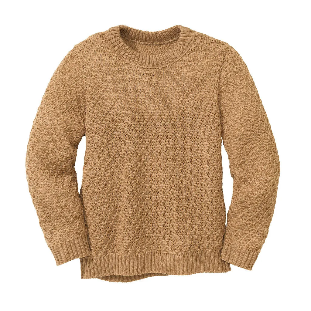 ARAN JUMPER - caramel
