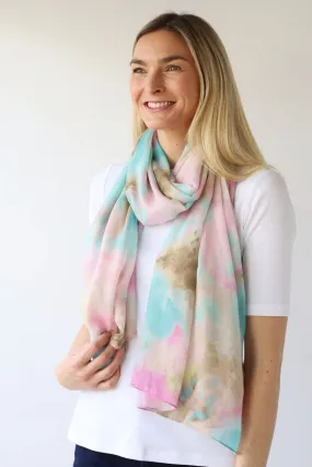 Archer House Scarf - watercolours