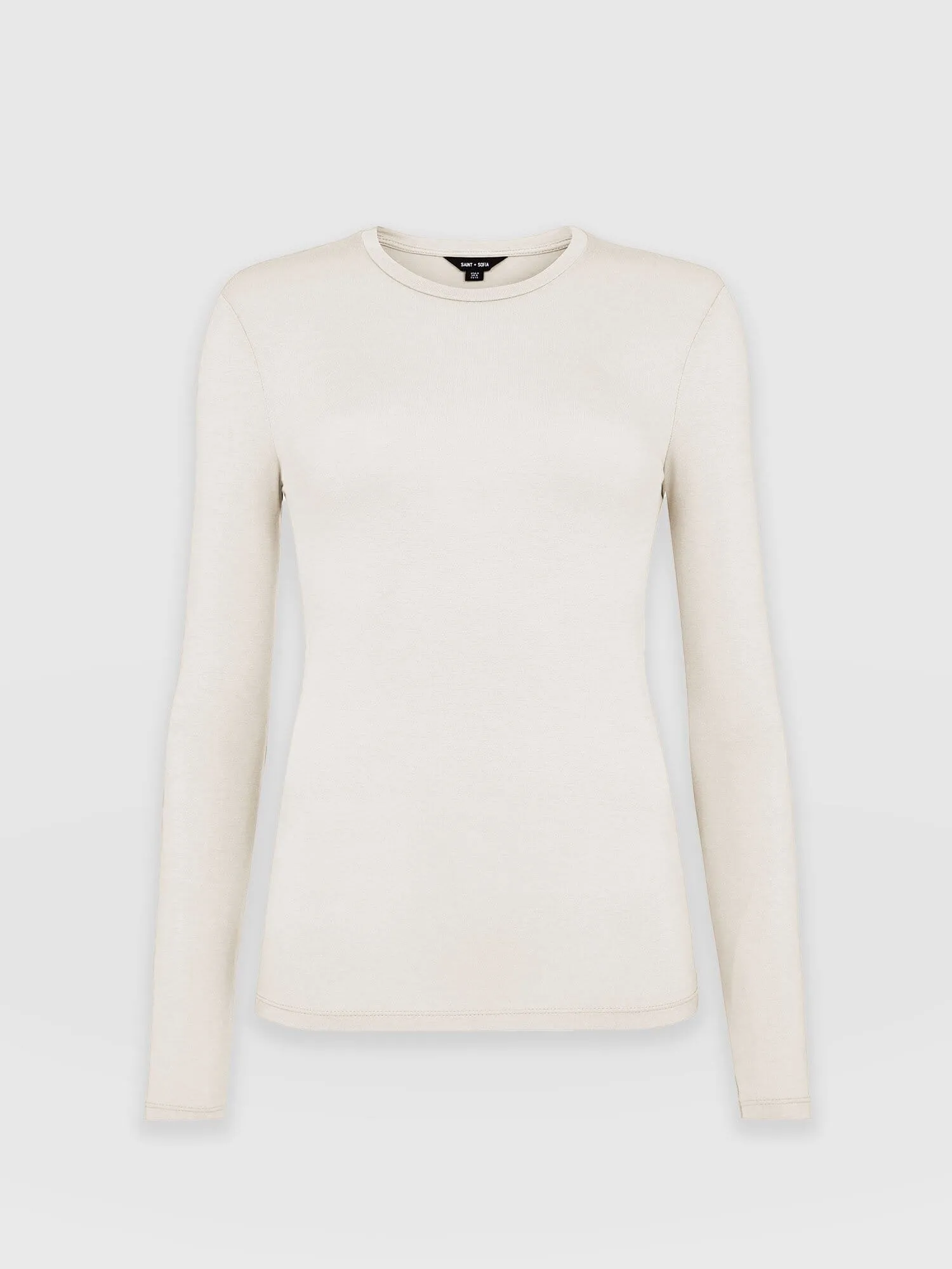 Austen Crew Neck Tee - Cream