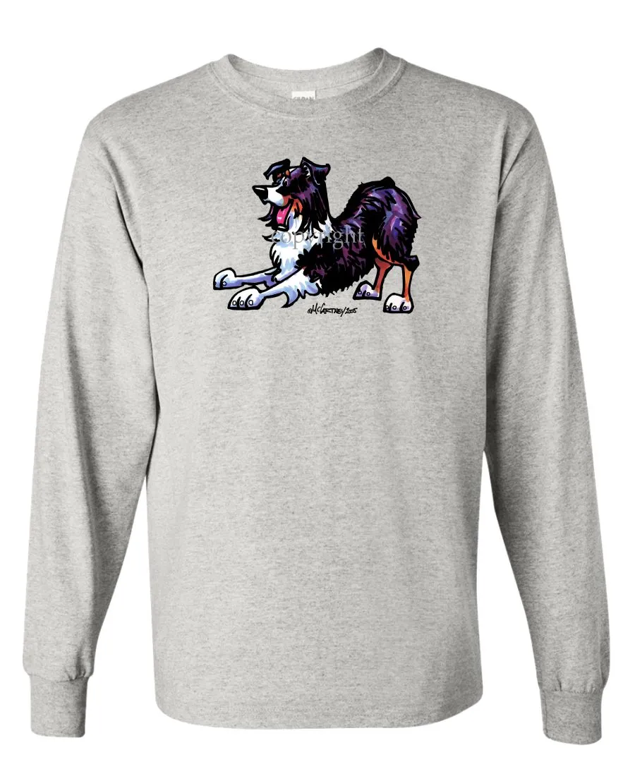 Australian Shepherd  Black Tri - Cool Dog - Long Sleeve T-Shirt