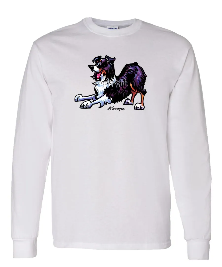 Australian Shepherd  Black Tri - Cool Dog - Long Sleeve T-Shirt
