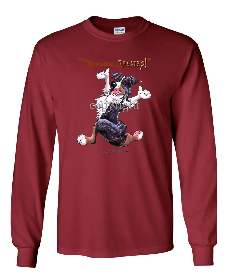 Australian Shepherd  Black Tri - Treats - Long Sleeve T-Shirt