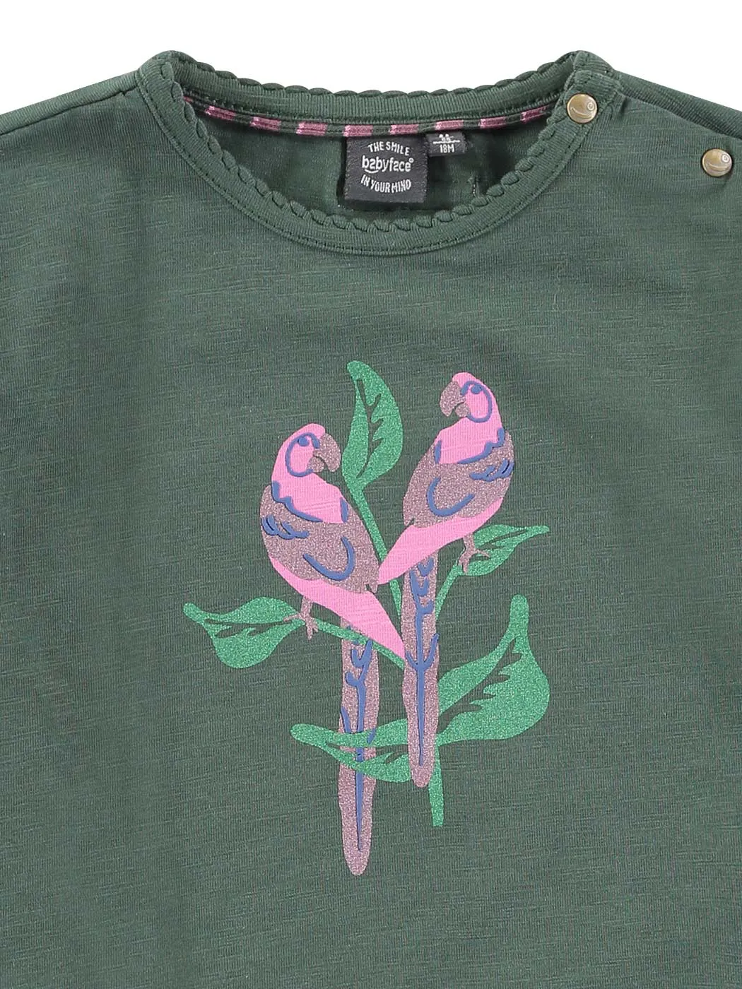Babyface - Girls T-shirt Long sleeve - BBE23408654 Green