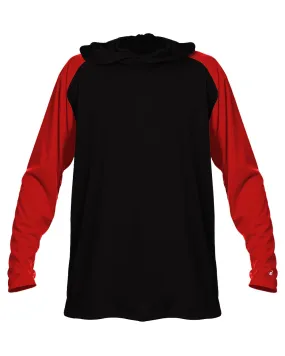 Badger Breakout Hooded Long Sleeve T-Shirt 4235