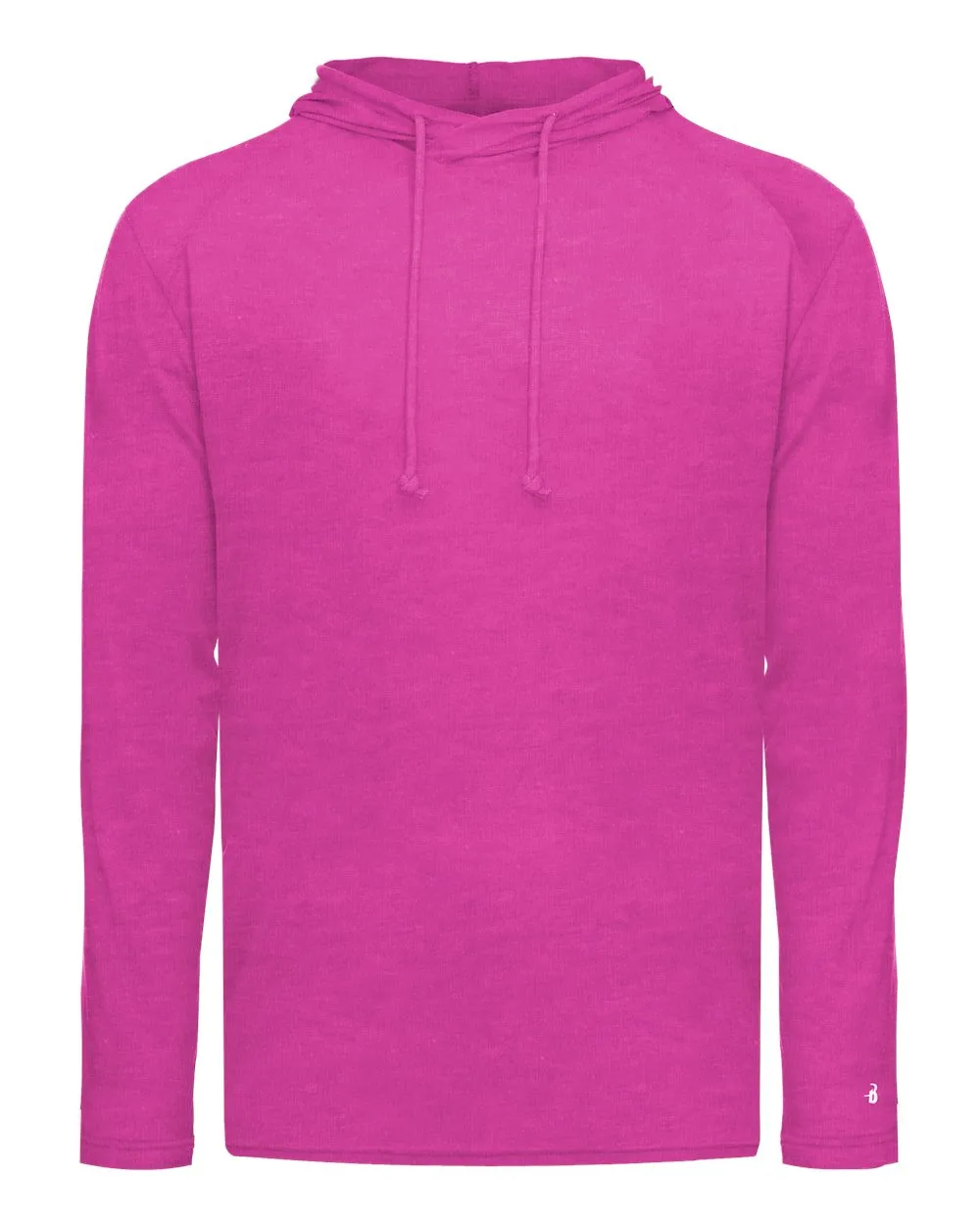 Badger Tri-Blend Surplice Hooded Long Sleeve T-Shirt 4905