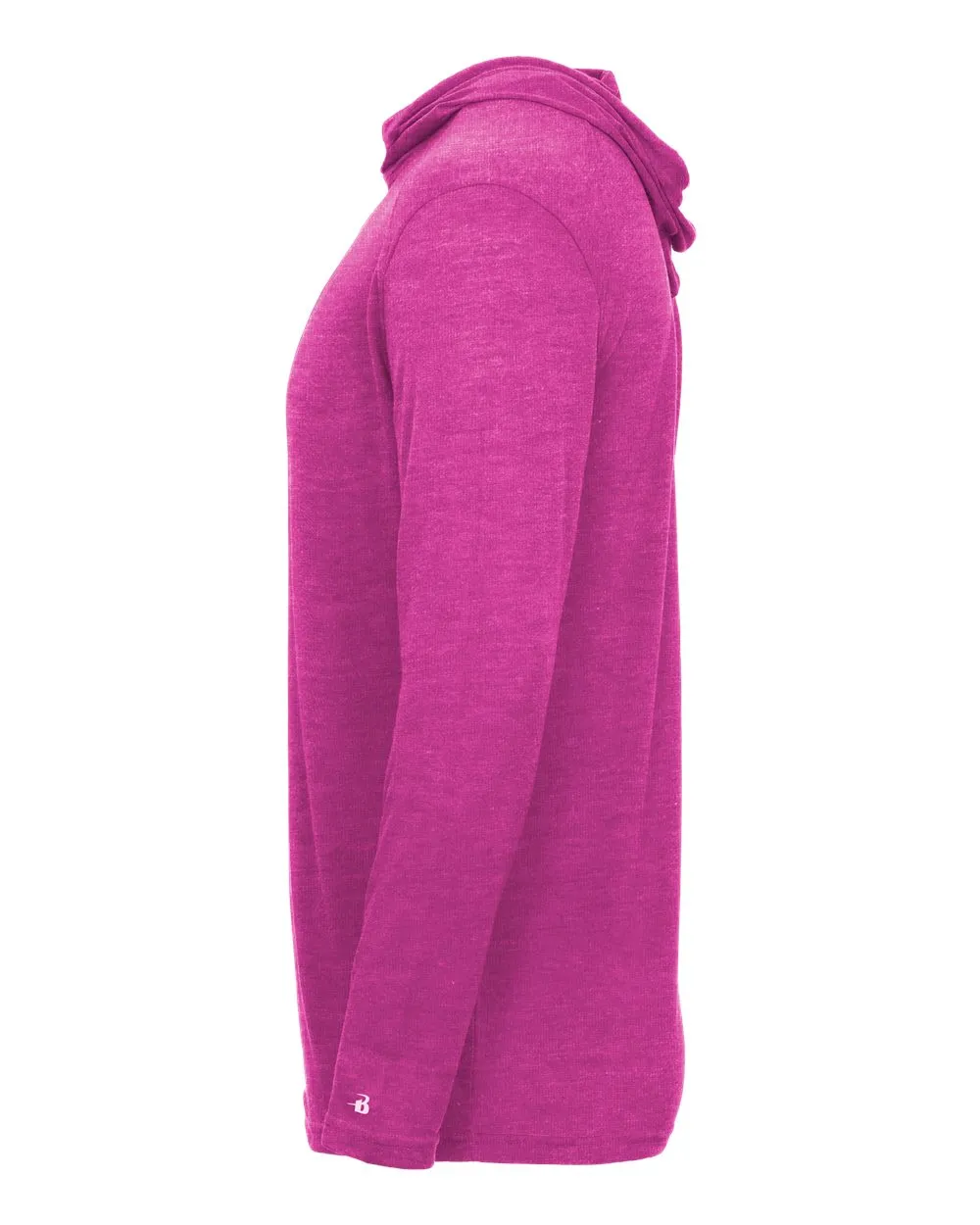 Badger Tri-Blend Surplice Hooded Long Sleeve T-Shirt 4905