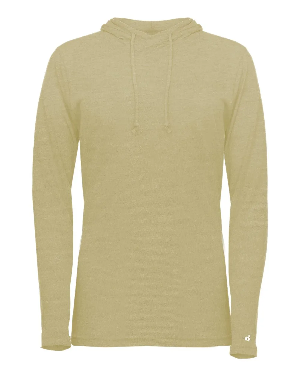 Badger Women's Tri-Blend Surplice Long Sleeve Hooded T-Shirt 4965