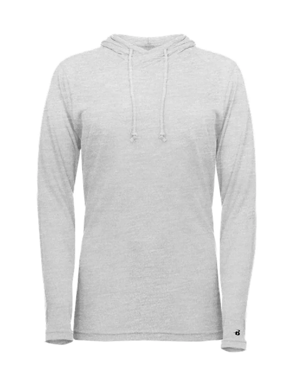 Badger Women's Tri-Blend Surplice Long Sleeve Hooded T-Shirt 4965