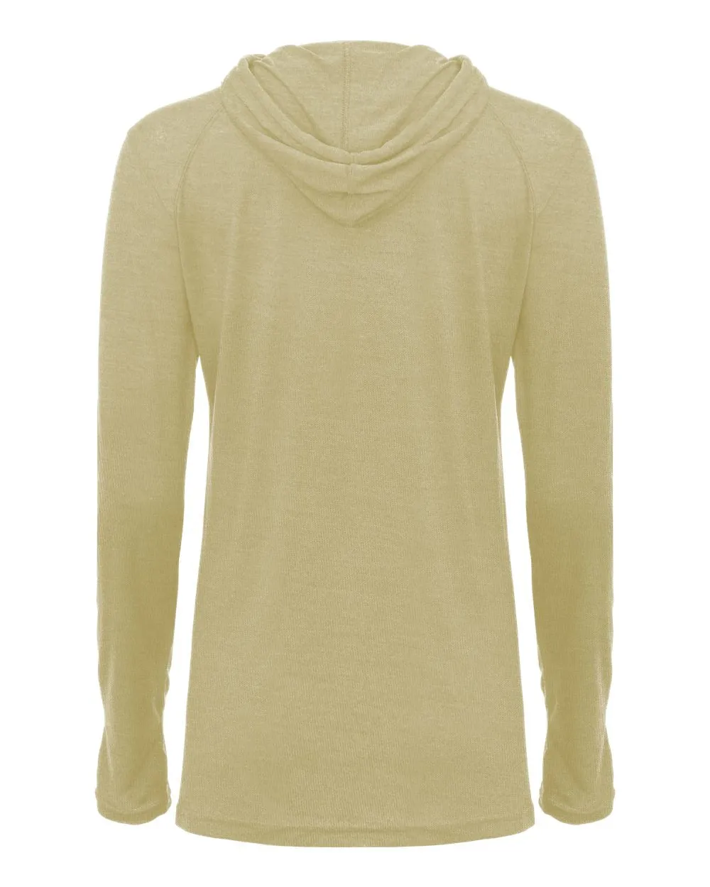 Badger Women's Tri-Blend Surplice Long Sleeve Hooded T-Shirt 4965