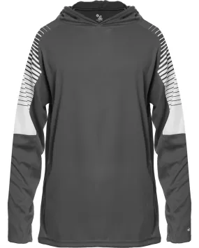 Badger Youth Lineup Hooded Long Sleeve T-Shirt 2211