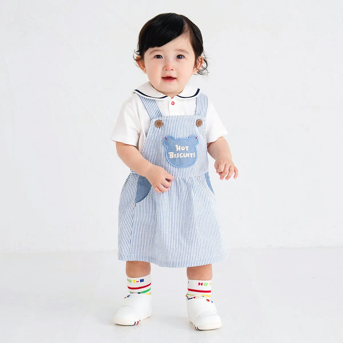 Beary Blue Jumper Dress