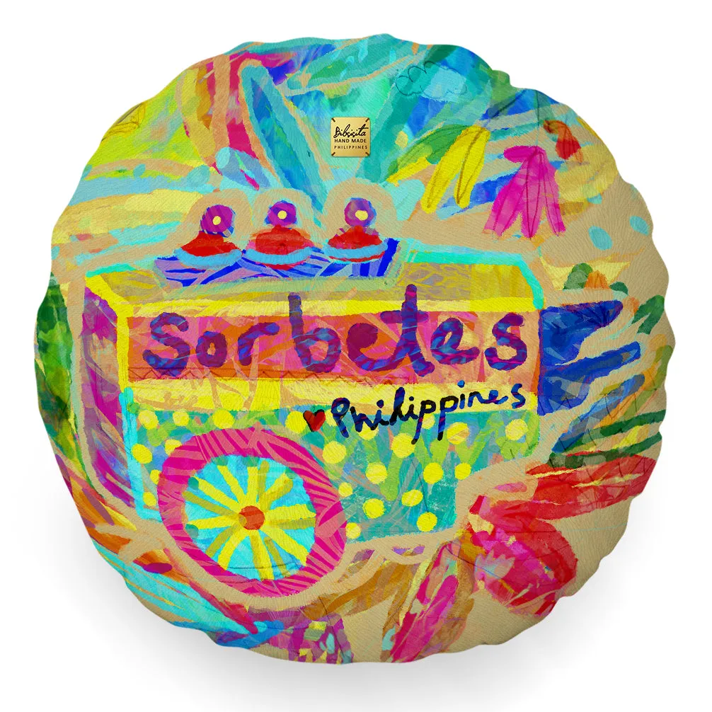 Bibsisita Pillow Round with Filler - Sorbetes