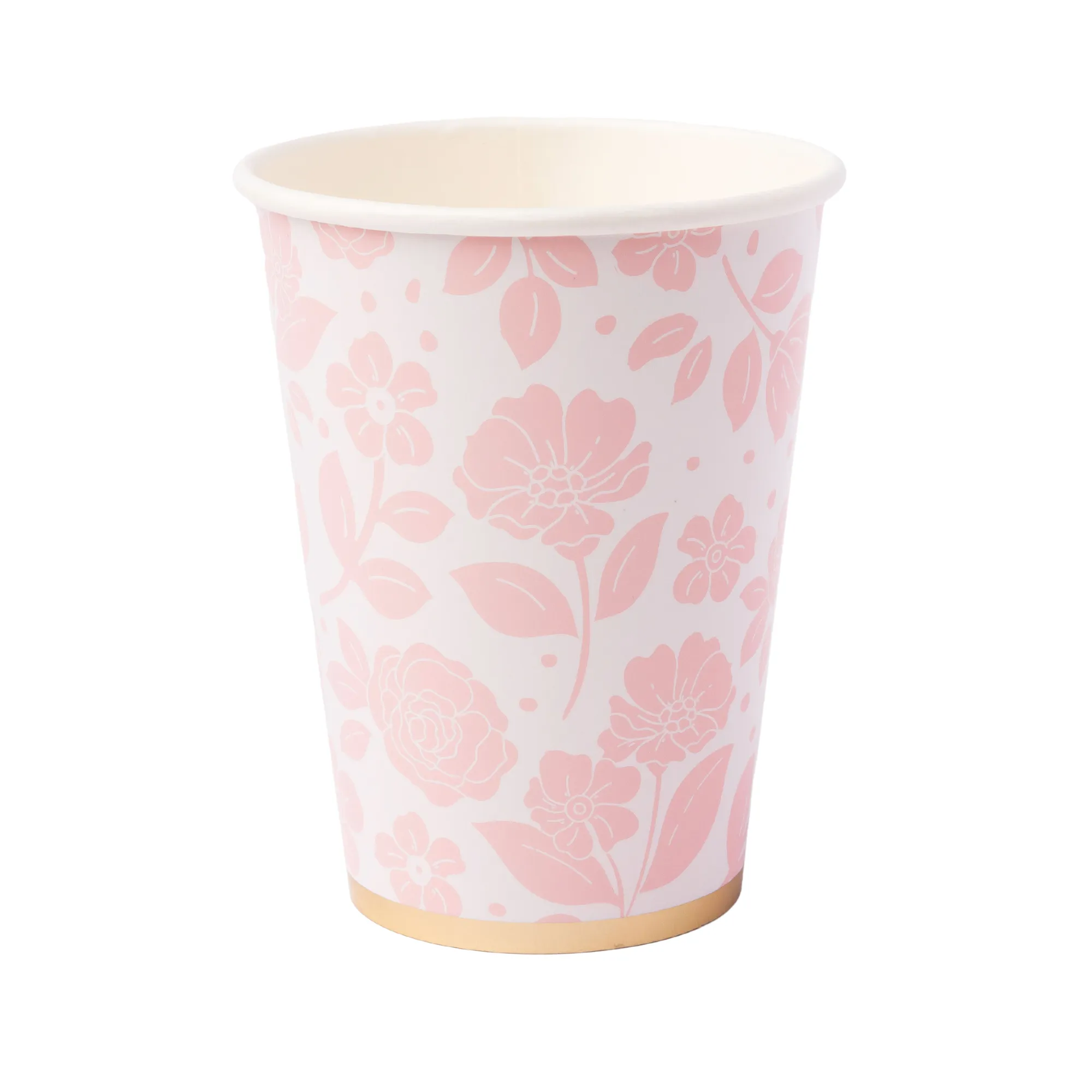 Bonjour Fête - PETAL PINK ELEGANT FLORAL CUPS