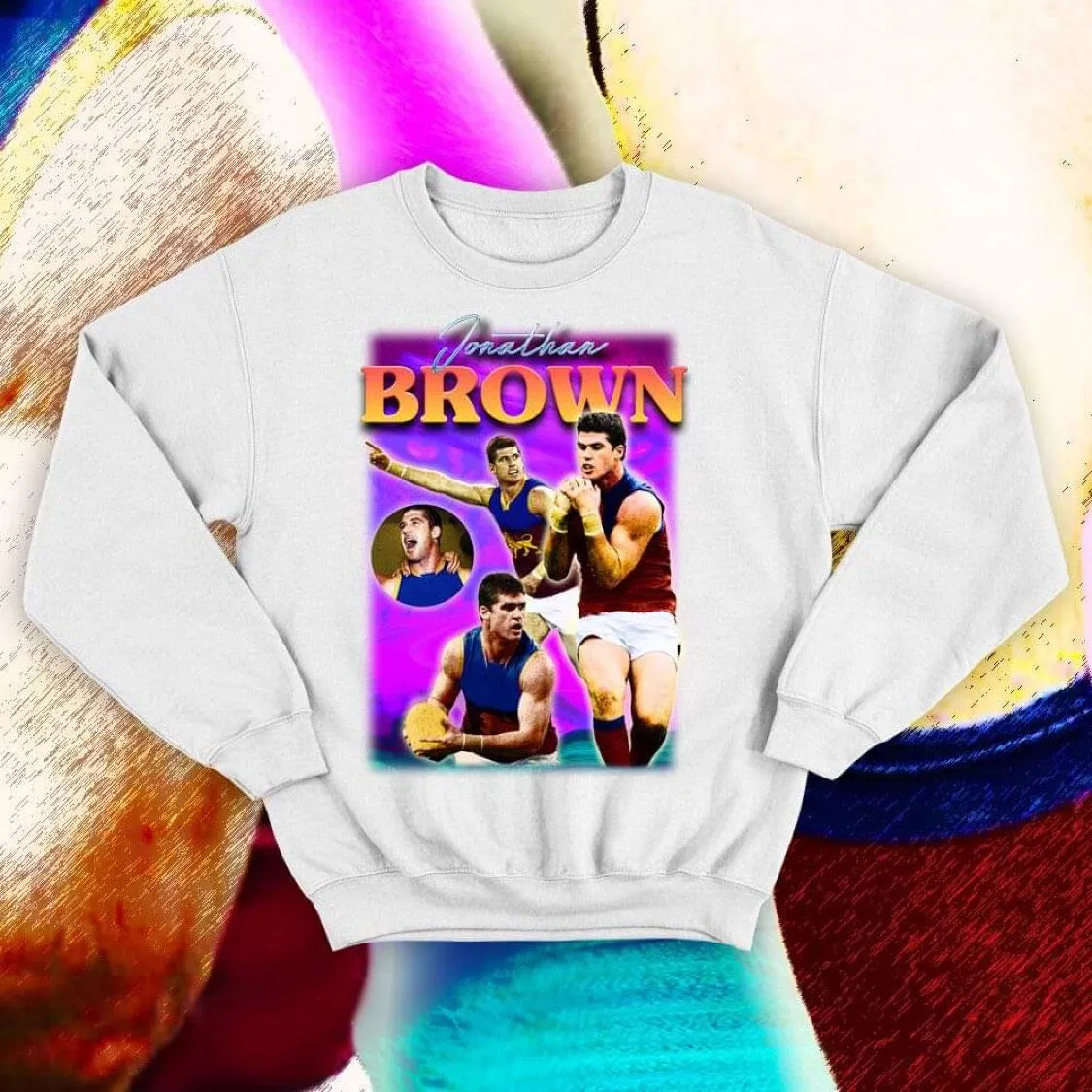 BOOTLEG JONNO BROWN: JUMPER - WHITE FRONT ONLY