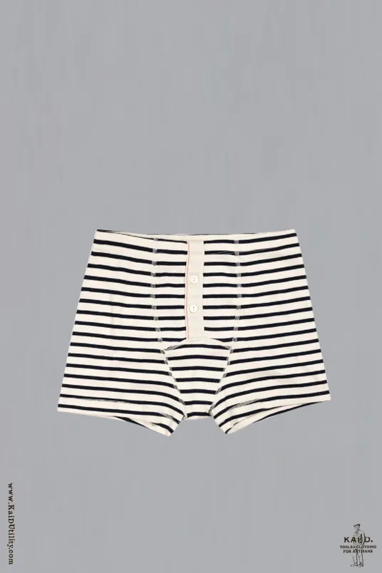 Boxer Brief - Marine Breton Stripe - S, M, L, XL