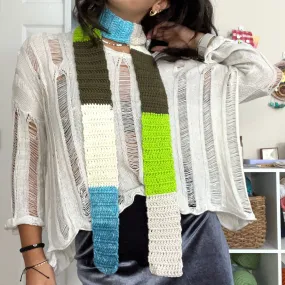 Bright/Neutral Skinny Scarf