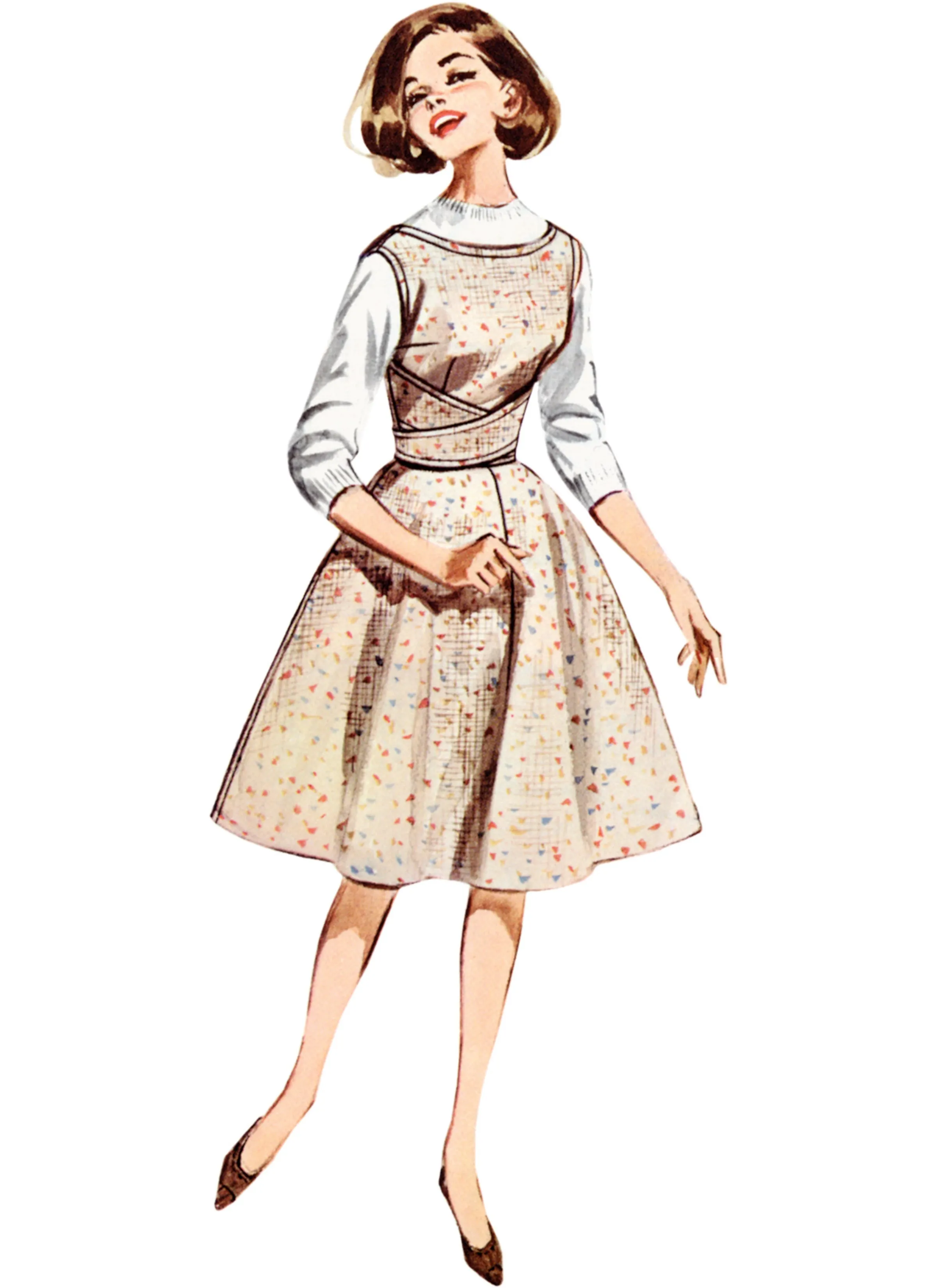Butterick sewing pattern 6955 Shallow Necked Jumper