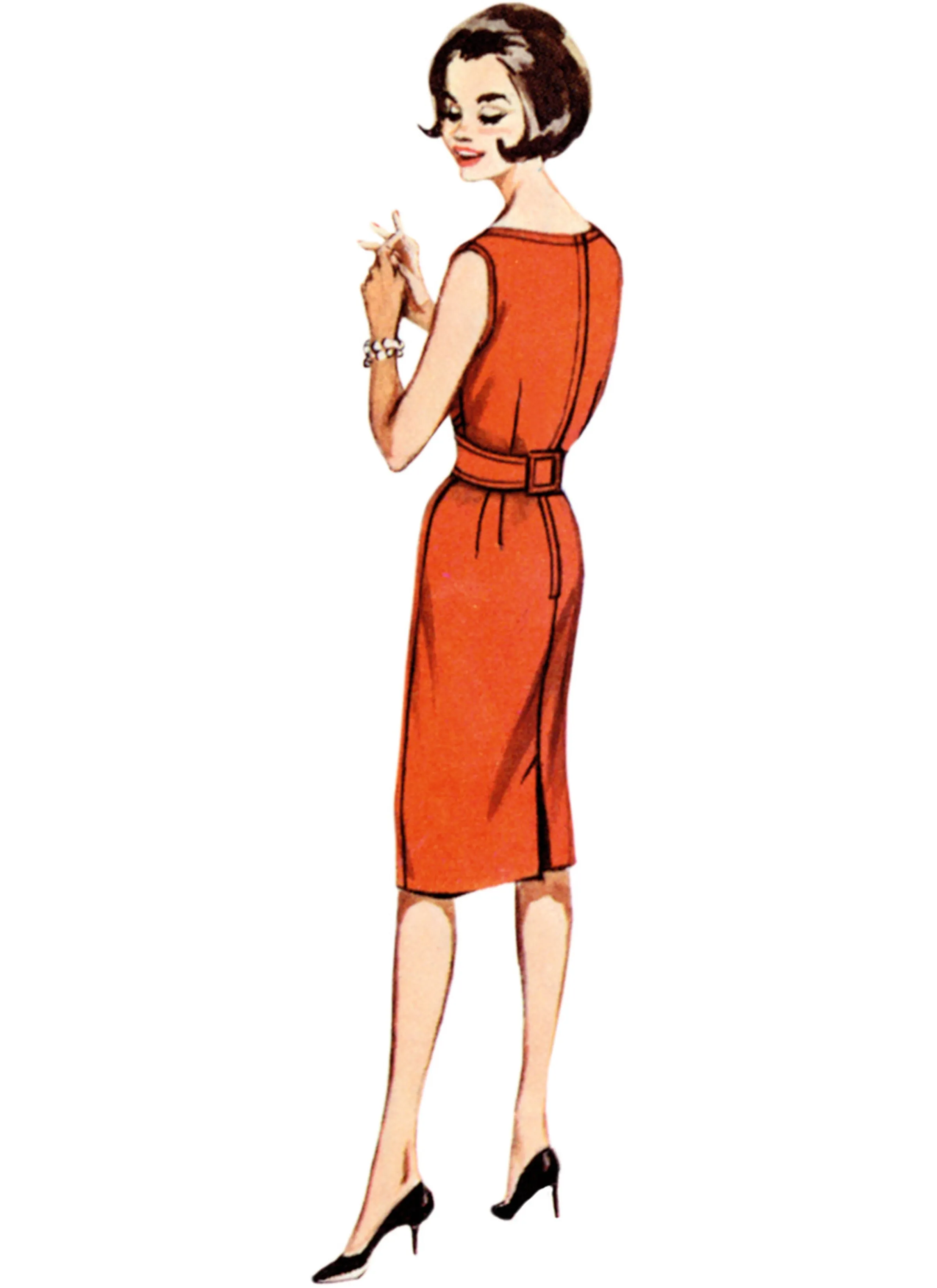Butterick sewing pattern 6955 Shallow Necked Jumper