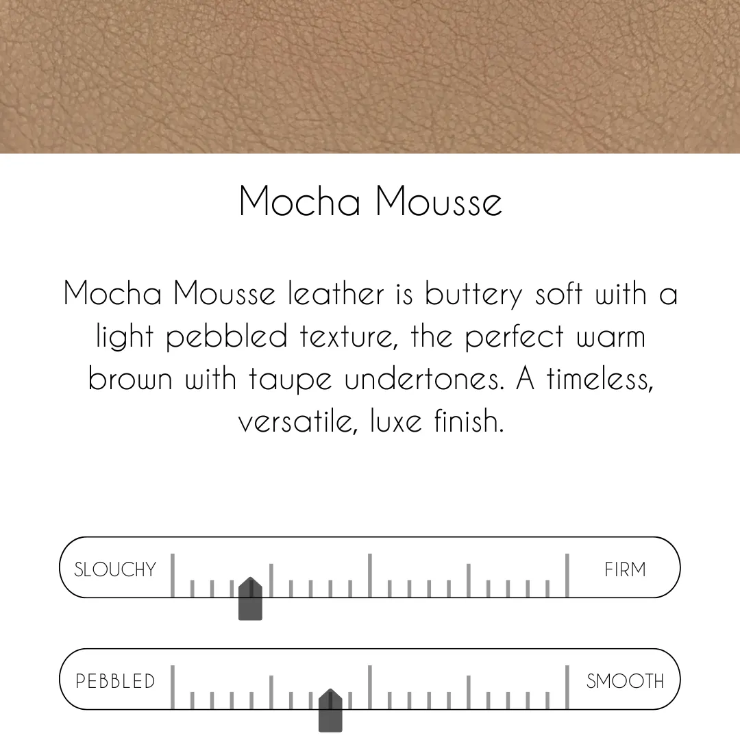 Cathy Wristlet In Mocha Mousse Leather | Upcycled LV