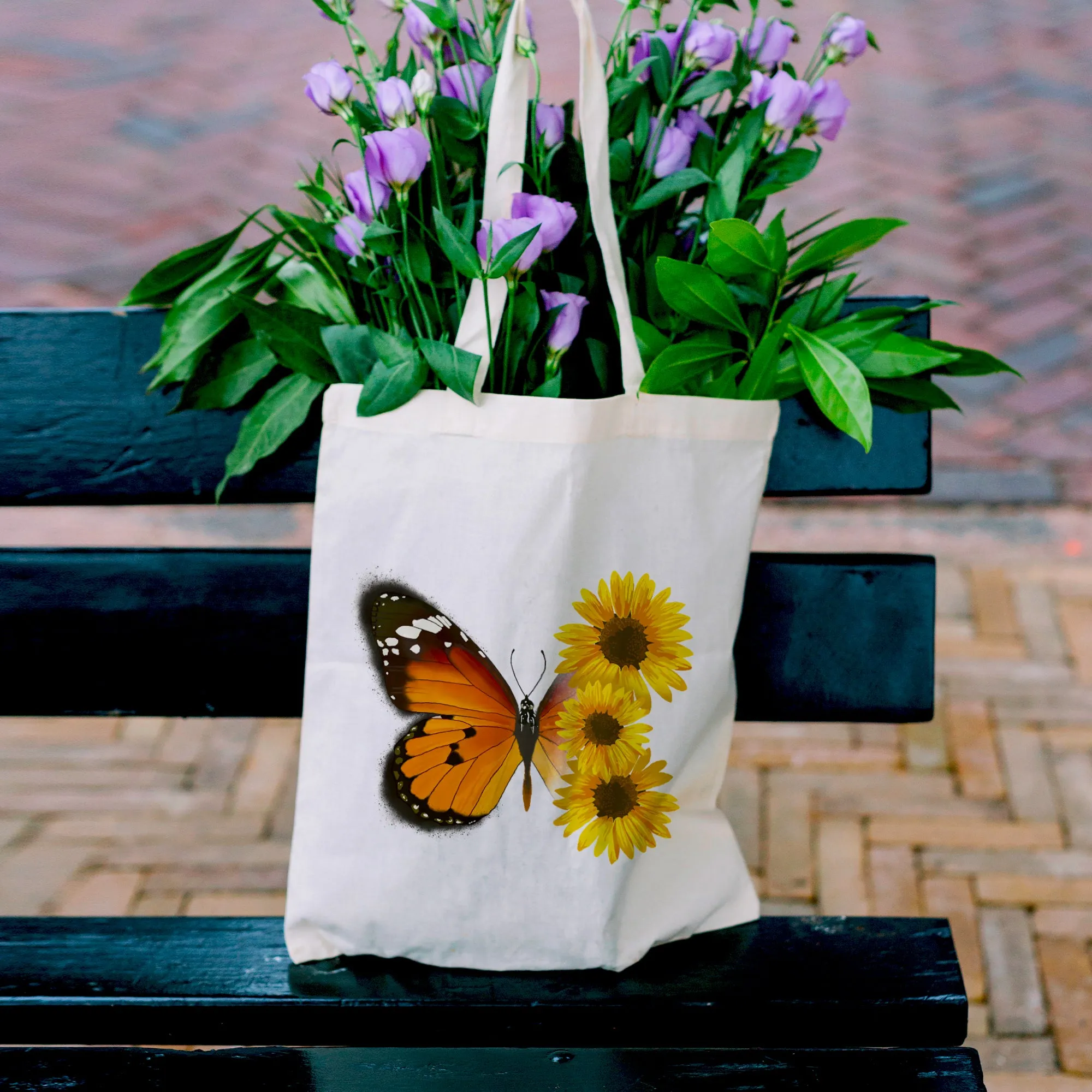 Chamomile butterfly Tote Bag