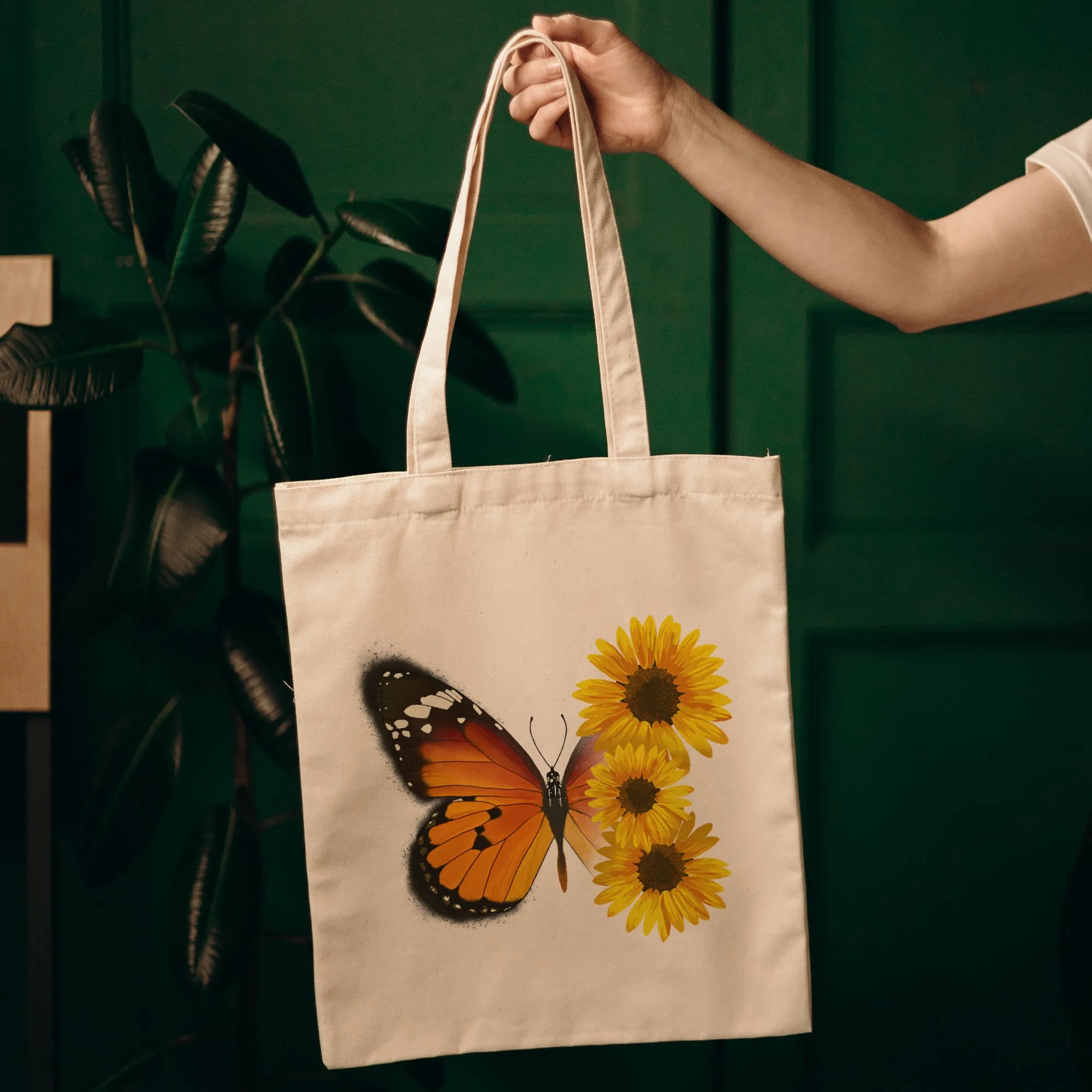 Chamomile butterfly Tote Bag