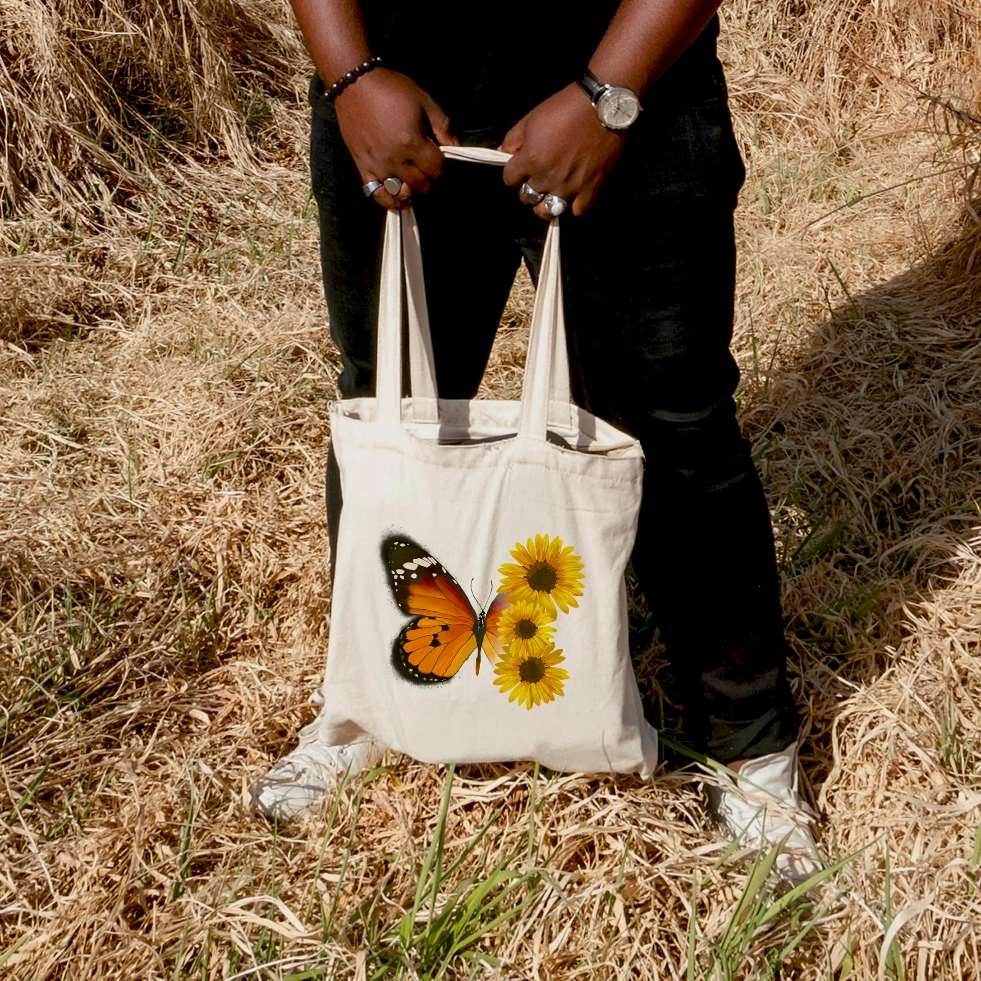 Chamomile butterfly Tote Bag