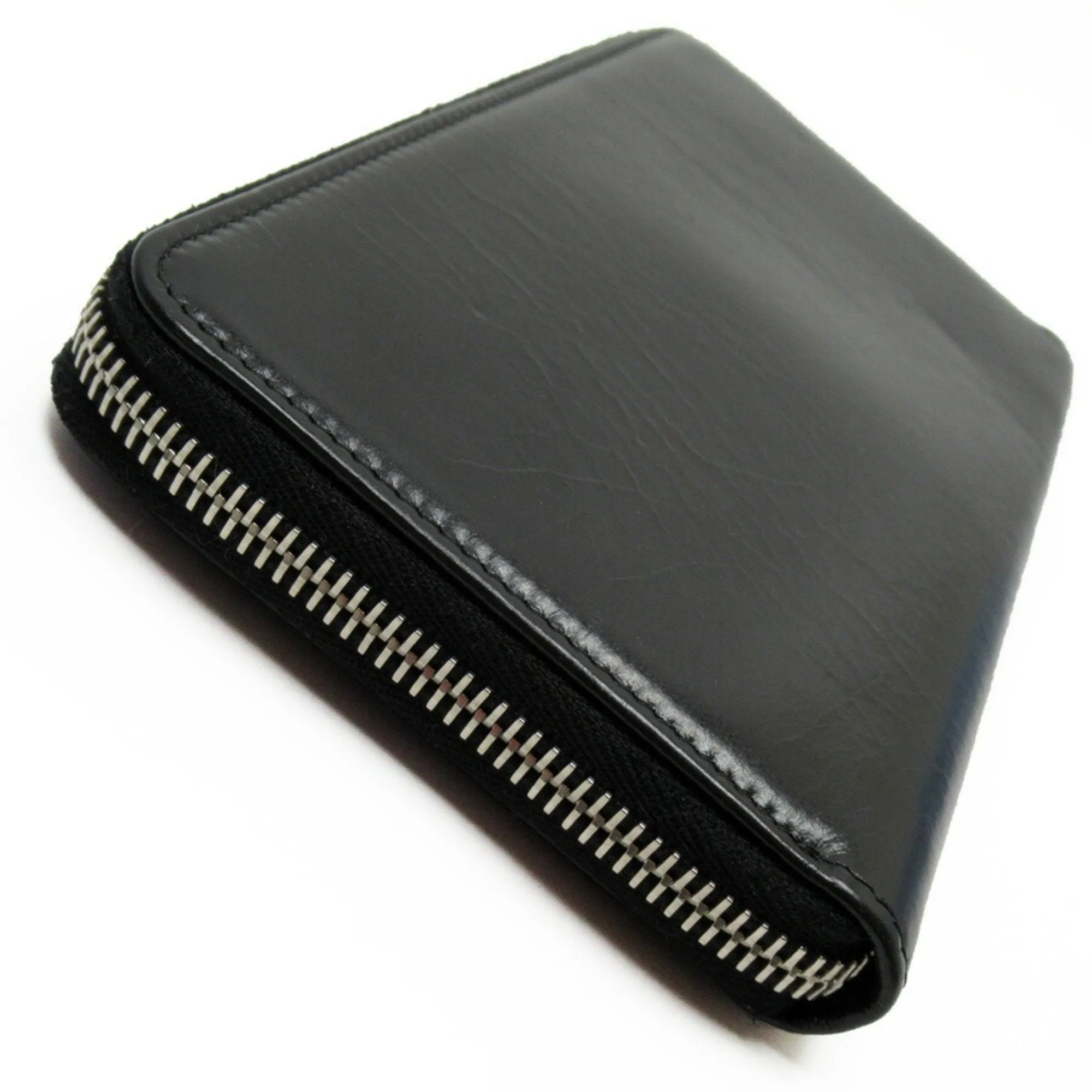 Chanel Black Leather Coco Mark wallet accessories