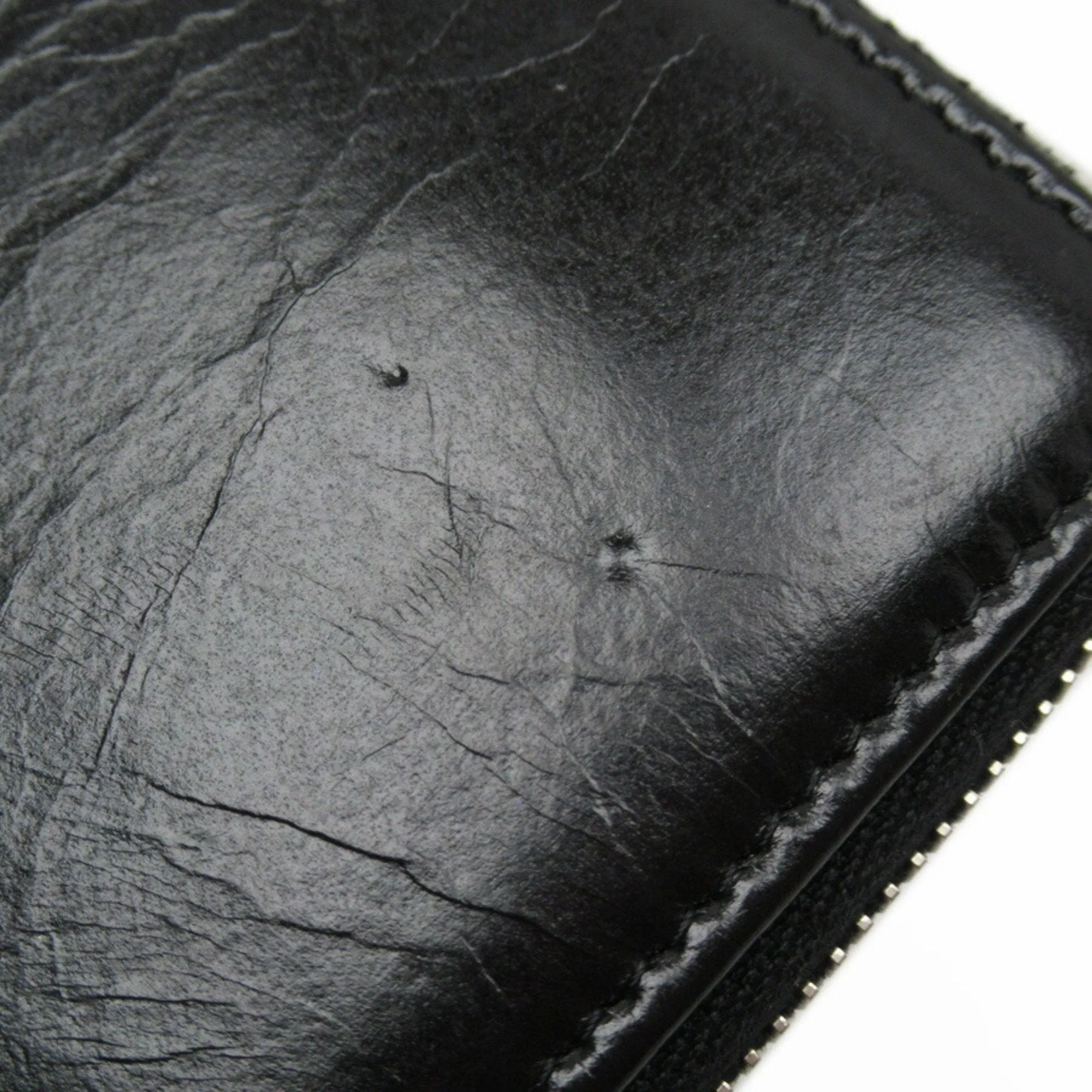 Chanel Black Leather Coco Mark wallet accessories