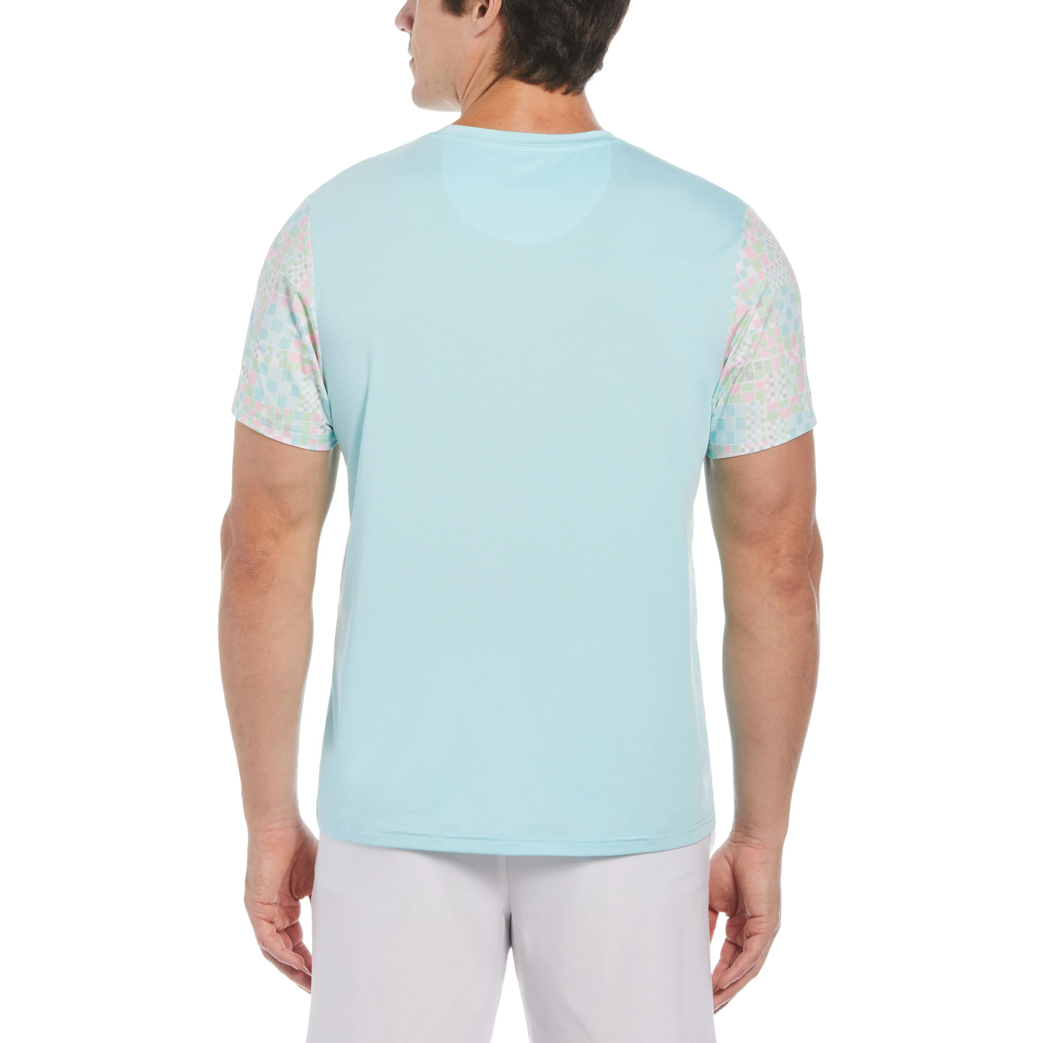 Checkerboard Block Performance Tennis Tee