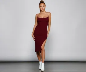 Chic And Seamless Midi Sweater Dress