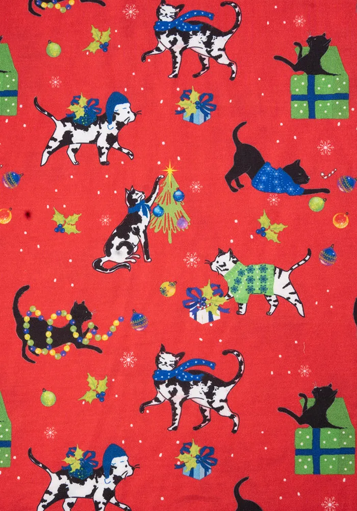 Children's Christmas Cat Print  T-Shirt (Jingles)