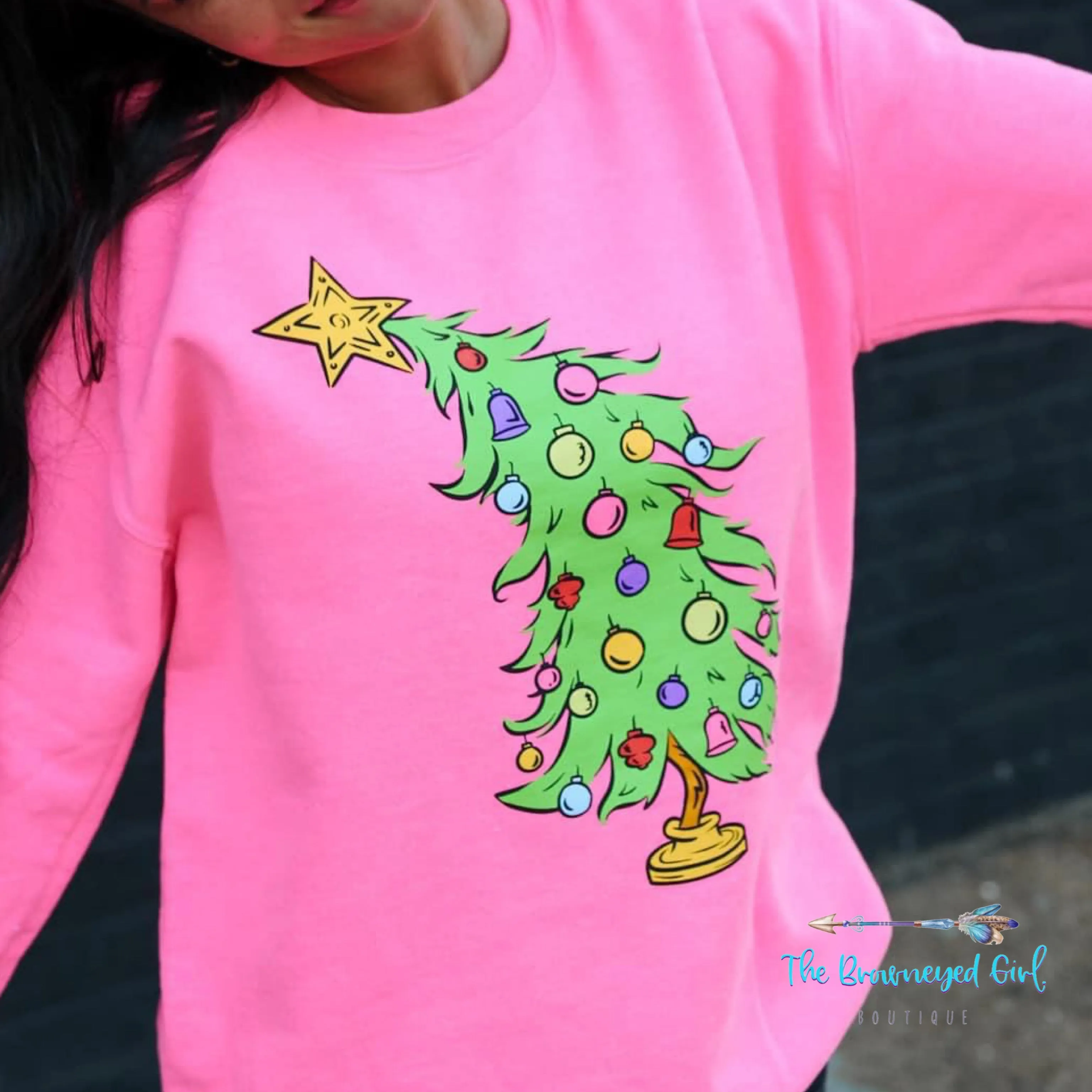 Cindy Lou Whoo Christmas Tree  Casual Sweatshirt