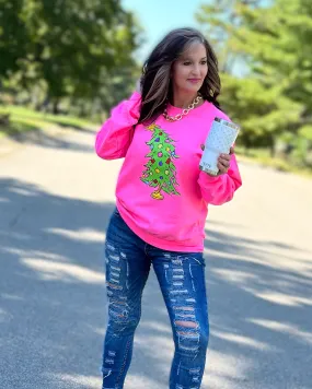 Cindy Lou Whoo Christmas Tree  Casual Sweatshirt
