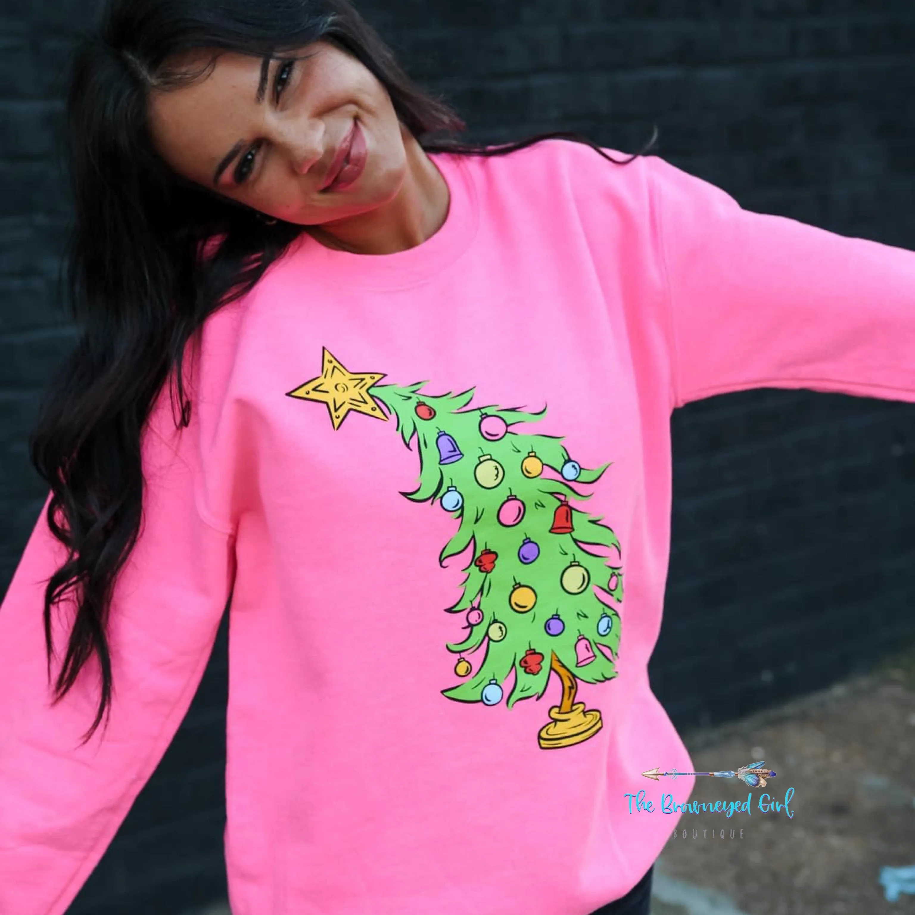 Cindy Lou Whoo Christmas Tree  Casual Sweatshirt